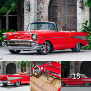 Revelando La Belleza Eterna Chevrolet Bel Air Convertible 1957